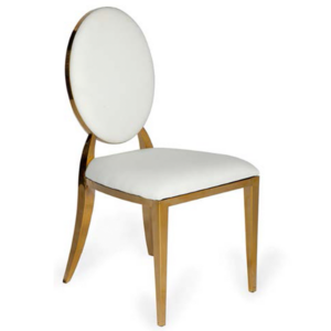 Padded Chair Gold Rim