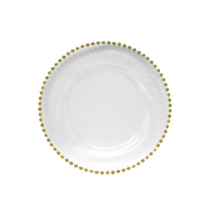 Underplate- Gold Beaded